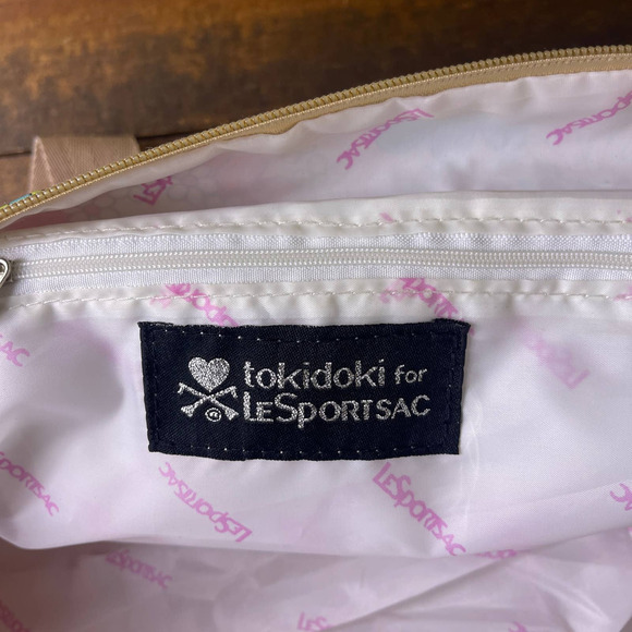 LeSportSac x Tokidoki Colorful Floral Tote Bag Purse Top Handle Weekender RARE - Picture 6 of 14